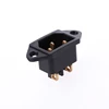 10 Pcs/Set 250V 10A 3-Pin Terminal IEC320 C14 Inlet Power Plug Socket Black N0PF 2