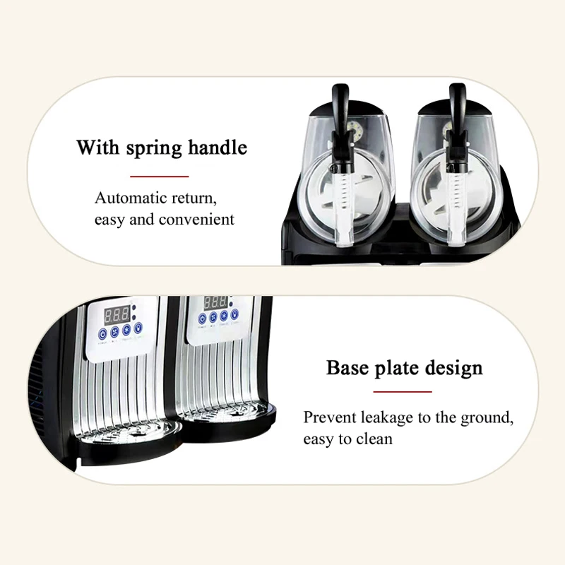 Commercial Slushy Machine 12L One Tank Tank Electric Automatic Slush Maker Machine Frozen Drink Snow Melting Machine 5