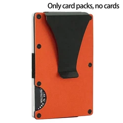 Slim Minimalist RFID Wallet - Scratch - Resistant Card Holder with Removable Money Clip (A11)