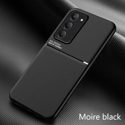 Enhanced Magnetic Soft Matte Silicone Case - Full Coverage Anti - Fingerprint Protector TPU Shell for Redmi 13C 4G (Black)