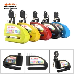 Motorcycle Brake Disc Lock Alarm Aluminum Alloy Security Anti-theft Reminder Scooter Bike Motocross Accessories