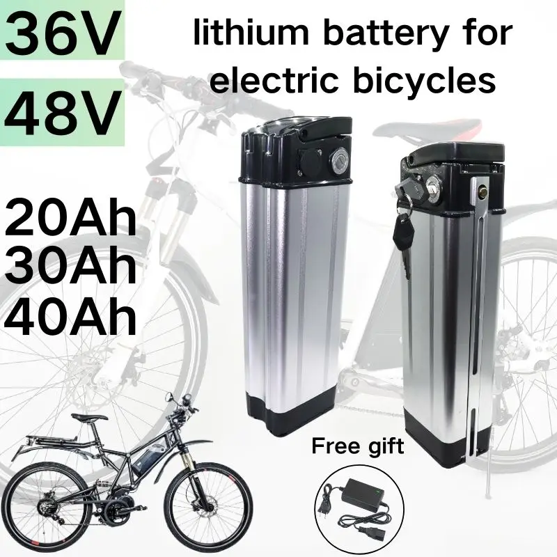 

Suitable for Silver Fish electric bicycle battery 36V/48V 20Ah 30Ah 40Ah 800W 500W 18650 lithium-ion battery pack with charger