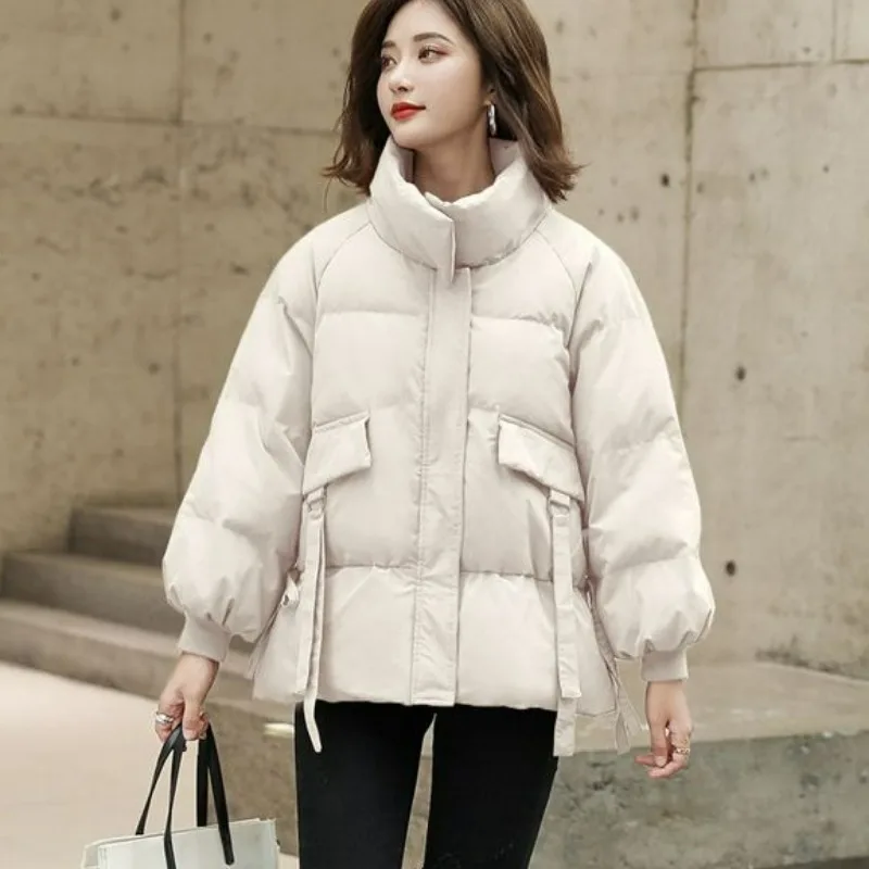 Новинка 2023, женское пуховое пальто из хлопка
