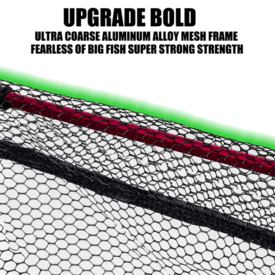 SAMOLLA Fishing Net Rubber Coated Landing Net Pole Easy Catch&Release  Foldable Telescopic Sea Fishing Goods Accessorie - AliExpress