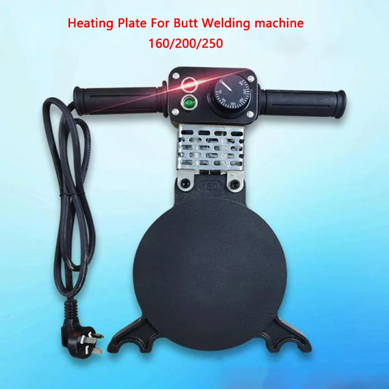 Heating Plate For PE pipe Butt Welding machine Butt Welder Hot plate Accessories 160/200/250mm popular welding parts good quality thin die head 20mm welding mold ppr pe pb water pipe hotmelt butt welding