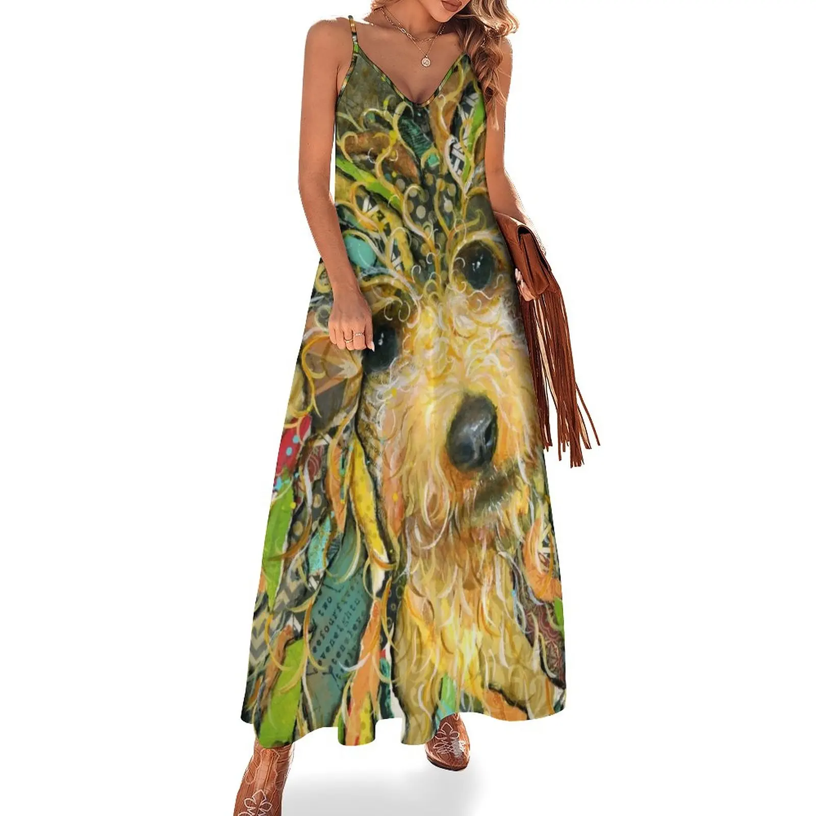 

Goldendoodle Sleeveless Dress summer dress daily women's fashion dresses