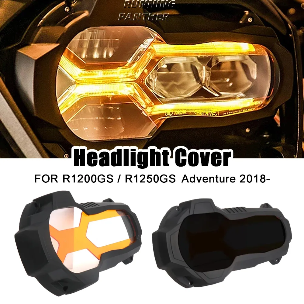 Motorfiets Voorlampenkap Voor R1200GS Voor R1250GS Lc Adventure 2017 2018 2019 2020 2021 Motorfiets Koplamp Protector Dagrijverlichting Cover Platte Kap Koplampen(Yellow
