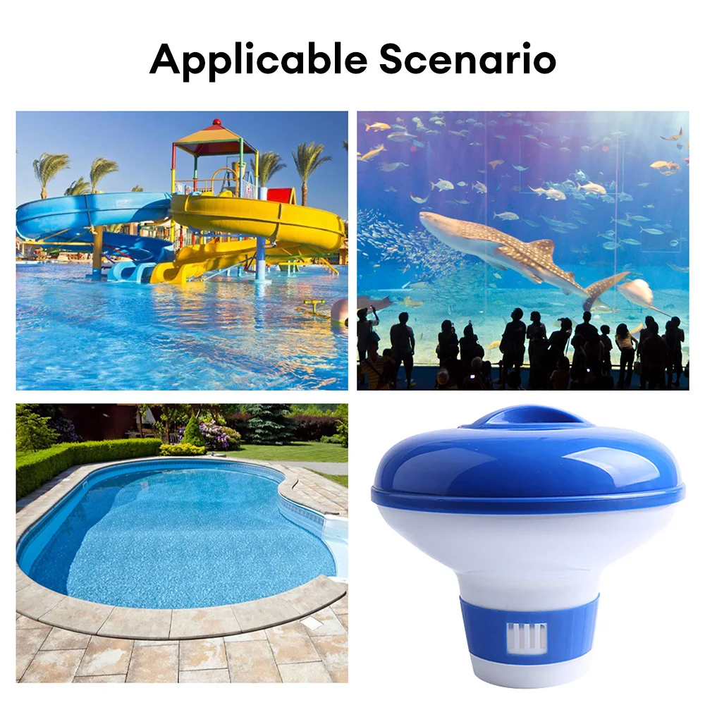 Swimming Pool Chemical Floater Chlorine Bromine Tablets Floating Dispenser for Spa Hot Tub