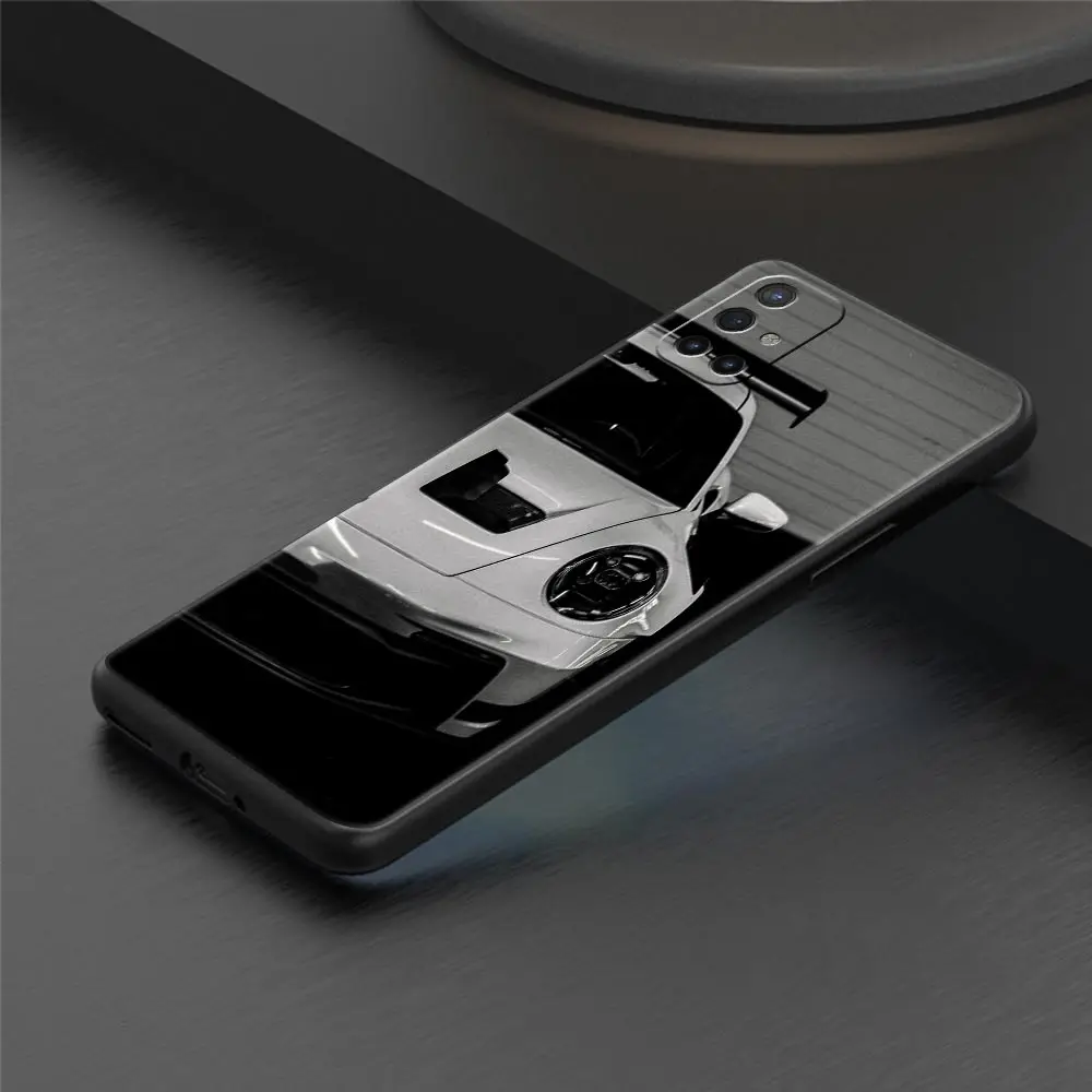 Premium Protective Smartphone Case - Black & White Car Design