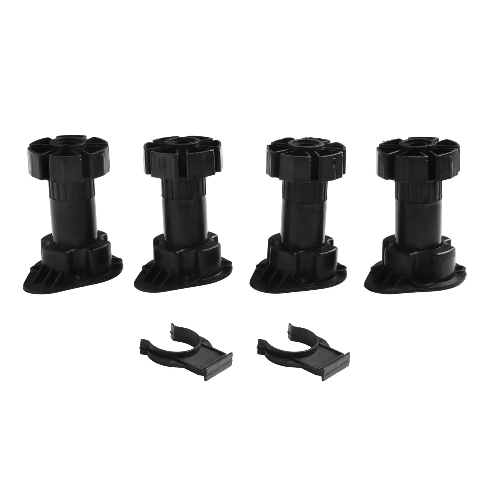 Adjustable Height Furniture Feet Stands for Cabinets, Tables, Sofas, and Wardrobes – Set of 4