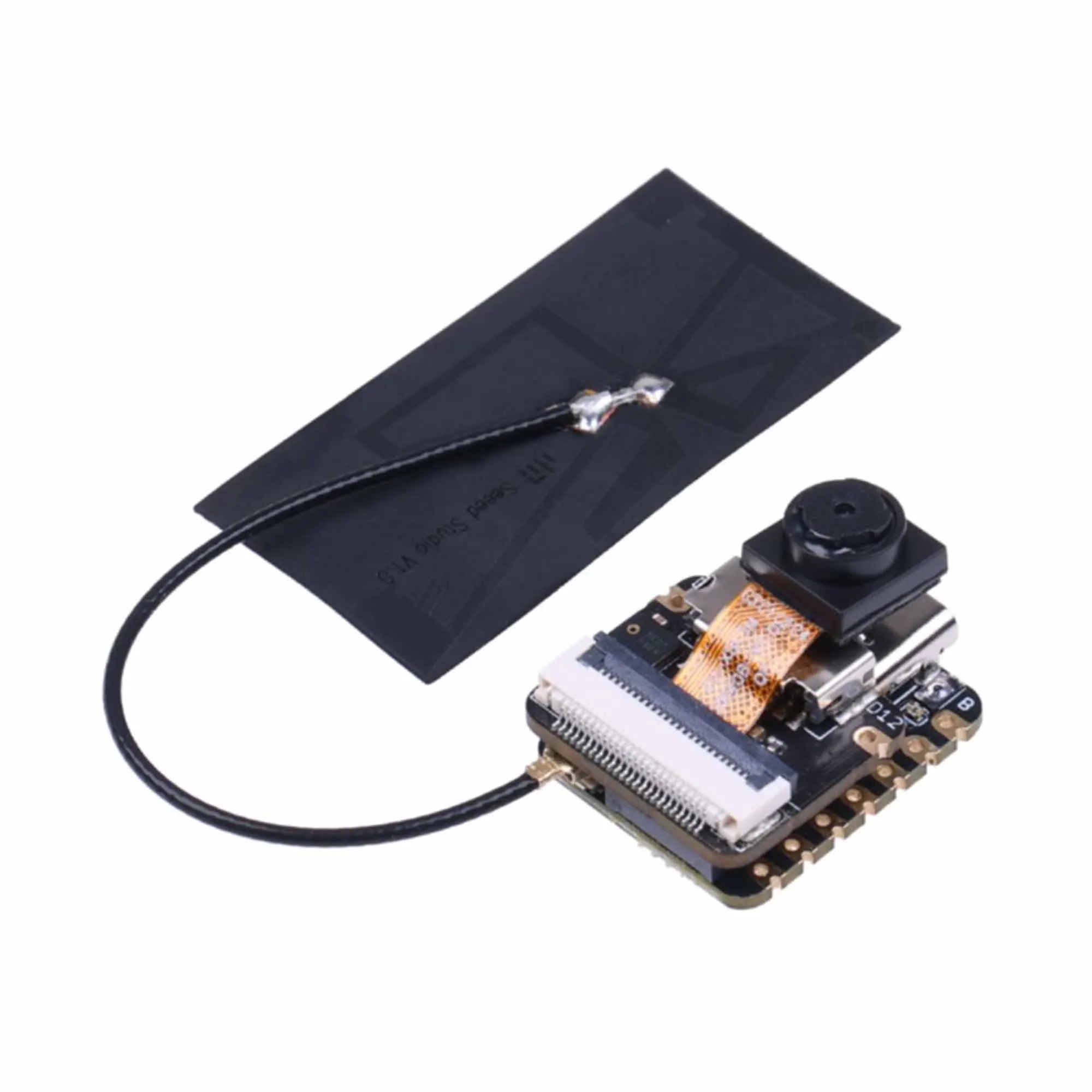 Seeed Studio XIAO ESP32S3 Sense - 2.4GHz Wi-Fi, BLE 5.0, OV2640 ī޶ ,  ũ, ͸  