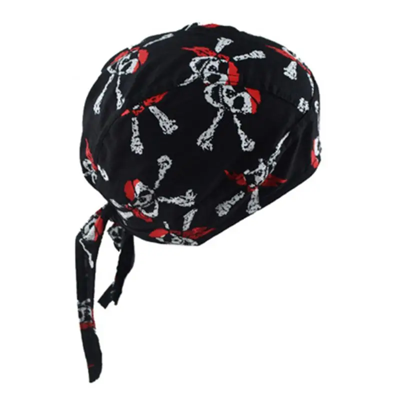 Sweat Wicking Cap Outdoor Head Wrap For Men and Women Cycling Hat Motorcycle Biker Bandana Helmet Liner