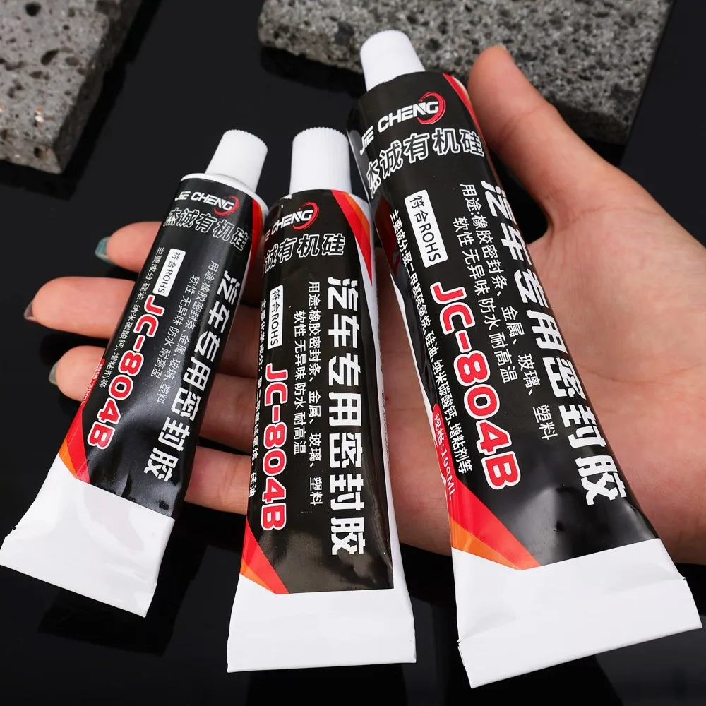 Car Door Sealant Adhesive Automotive Weatherstrip Repair High Temp Silicone Glue Waterproof Soundproof Universal Auto Fix Tool