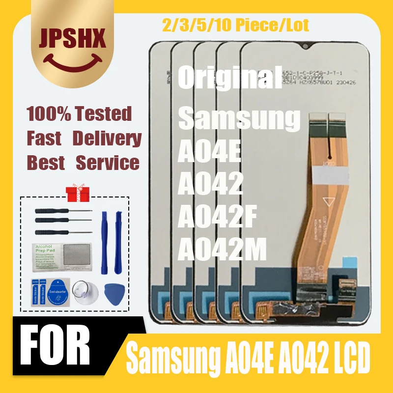 

2/3/5/10 Piece/Lot For Samsung A04e A042 A042F A042M LCD Display Touch Screen Digitizer Assembly No / With Frame 100% Tested