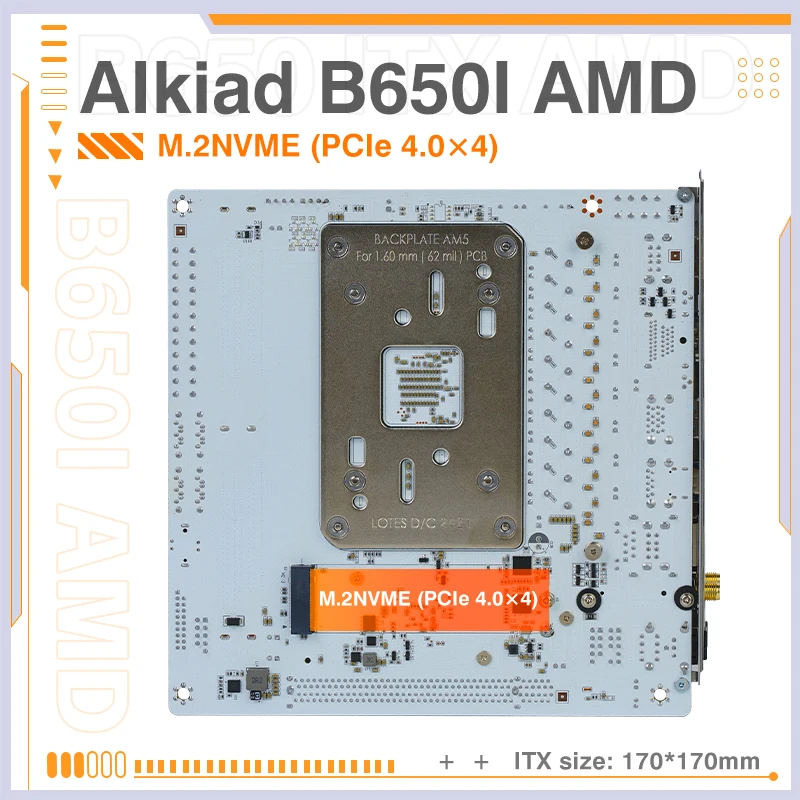 ERYING B650 Motherboard Mini-ITX Socket AM5 DDR5 Dual Channel ARGB