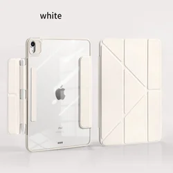 Magnetic Detachable Tablet Cover with Pencil Pocket and Auto Wake/Sleep Feature - Pro11 M5M4 (White)
