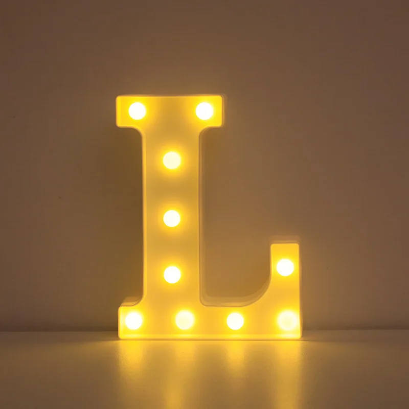 Illuminated LED Alphabet Letter & Number Lamp - Festive Night Light