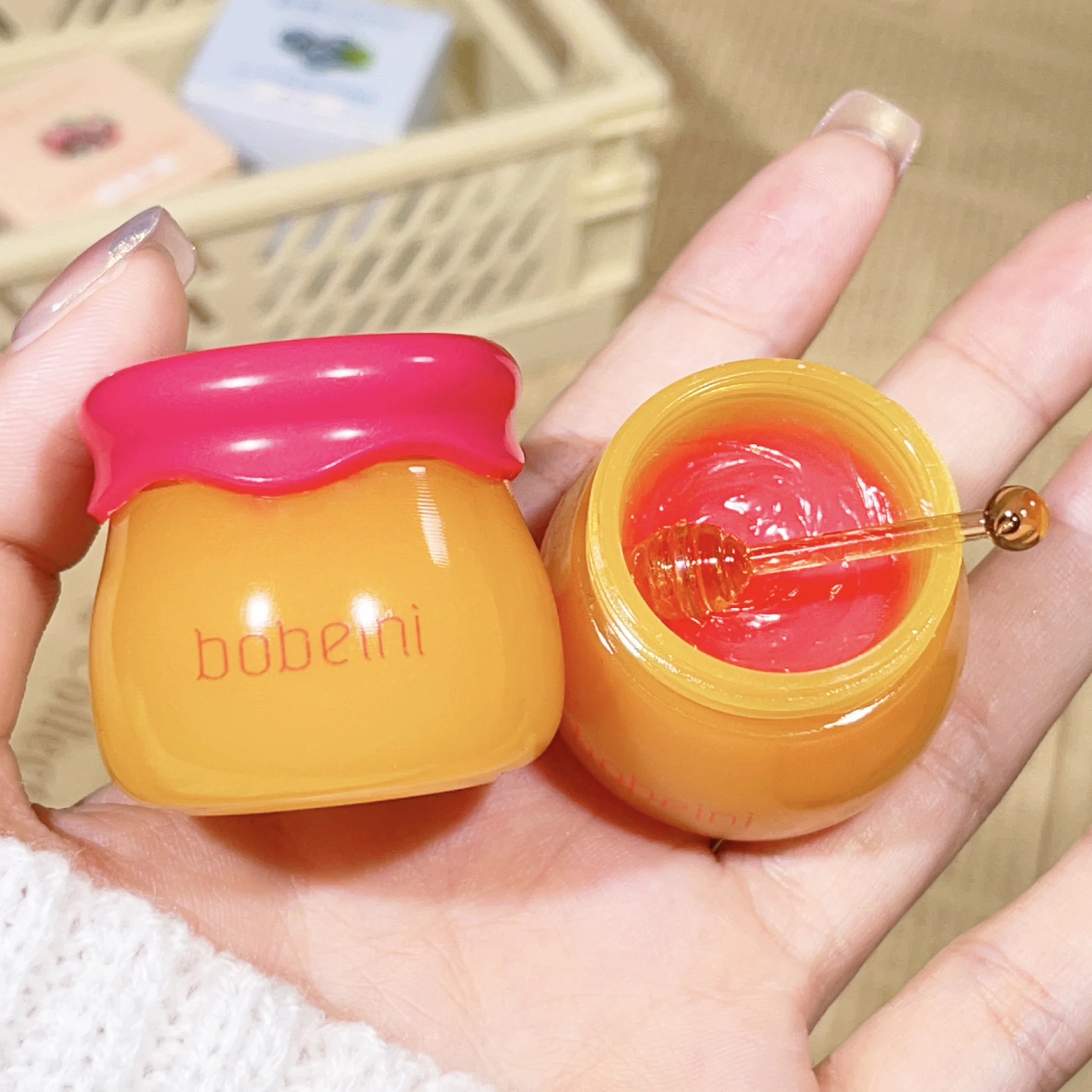 Hydrating Peach & Honey Lip Mask - Long-Lasting Moisture, Soothes Dry Lips, Reduces Fine Lines For Women 6