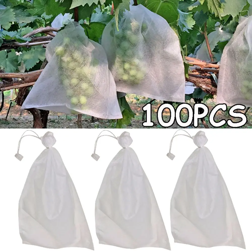 

Drawstring Style Anti-Bird Against Insect Breeding Bag Waterproof Grape Protection Bags Protect Pouch Garden Supplies Mesh Bag