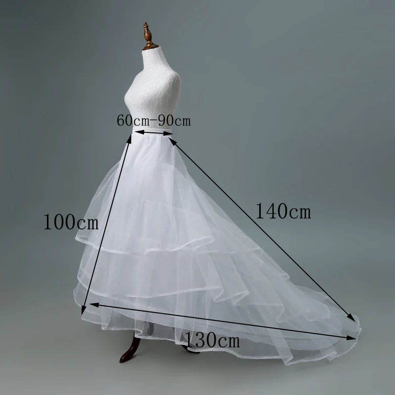 New Trailing Skirt Bride Trailing Wedding Dress Performance Dress Skirt Hard Mesh Large