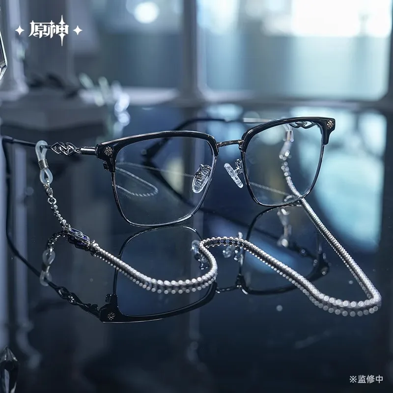 [Genuine] miHoYo Game Genshin Impact Frost Trace Flame Series Glasses Gift Box Sunglasses Cartoon Clothing Ornament Cosplay Gift