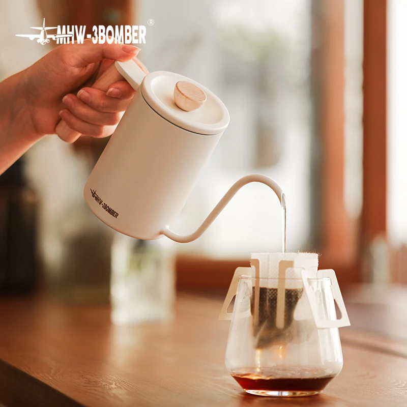 Bean Envy Gooseneck Pour Over Coffee Tea Kettle Pot Thermometer