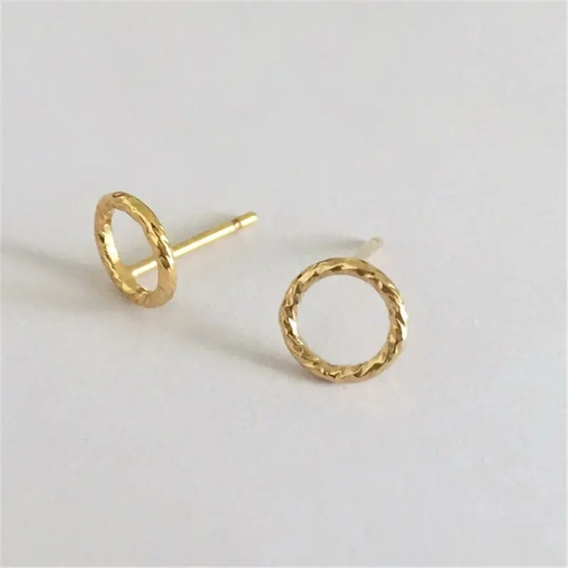 14 Karat Gold gefüllte Infinity Circle Ohrstecker – glitzernde Goldohrringe Goldschmuck Gold gefüllte Ohrstecker Brincos Boho Ohrringe – Detail 20