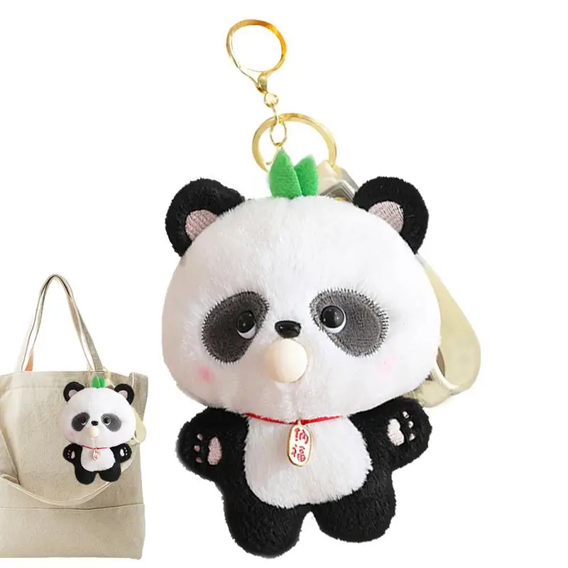 

Animals Keyring Plush Animals Keychain Keyring Portable Panda Anime Plush Key Chain Decor For Car Schoolbag Purse Bag