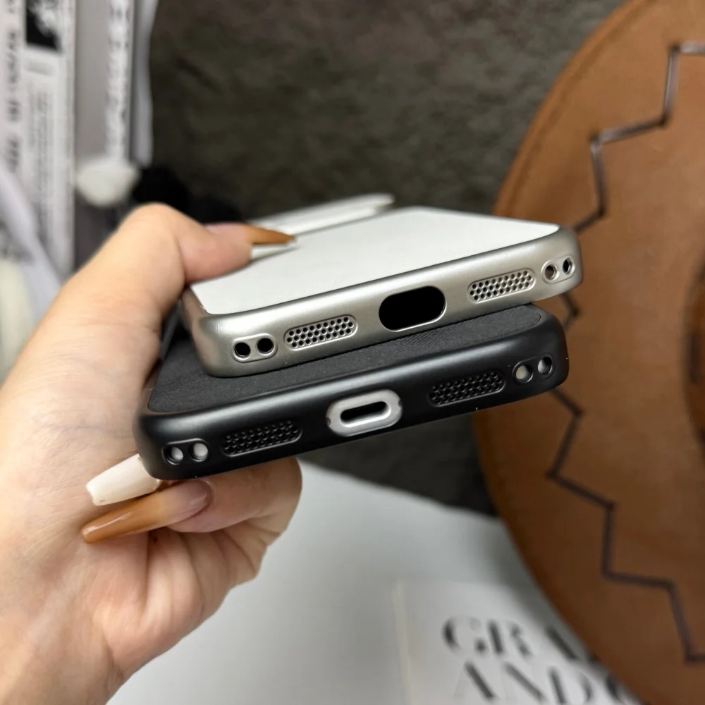Plating Denim Texture Shockproof Phone Case with Full Camera Protection