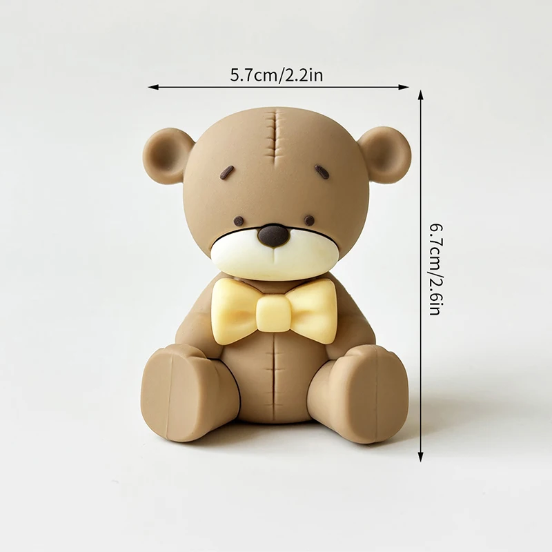 Baby Taarttopper Set - Beer, Regenboog, Wolk & Ster Decoraties