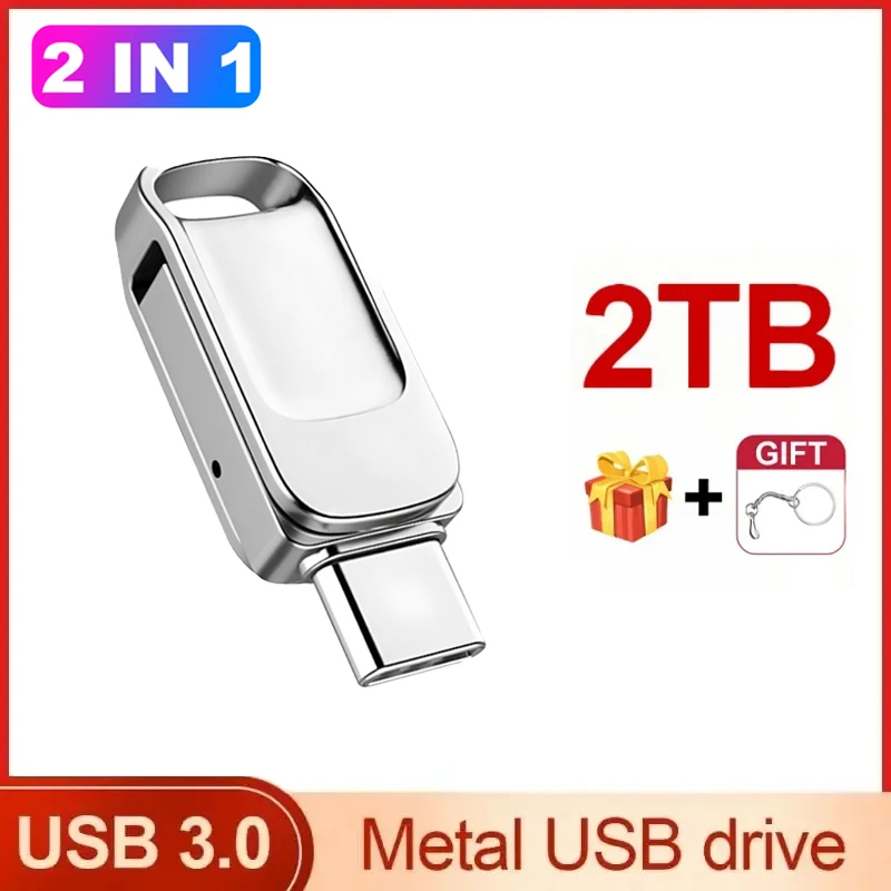 Chiavetta Usb Da 2Tb Tipo C Usb 3.0 Pen Drive Pendrive 1Tb Memory Stick U Drive Chiavette Usb Per Smartphone Macbook Tablet 2024 Nuovo