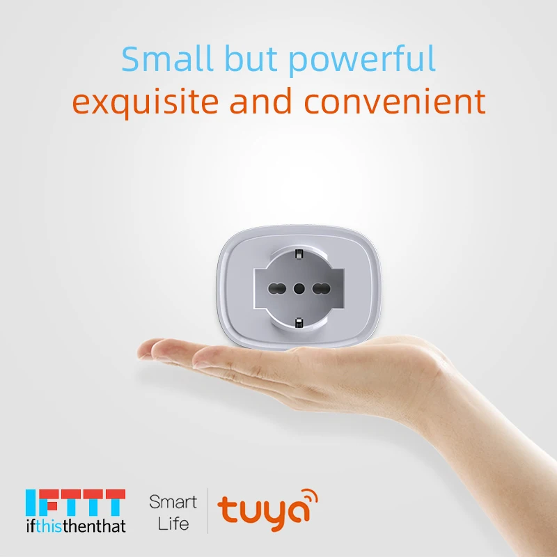 

Tuya WiFi Smart Plug Socket Italy Chile Power Monitor Timing Function Smart Life APP Control Works With Alexa Google Alice