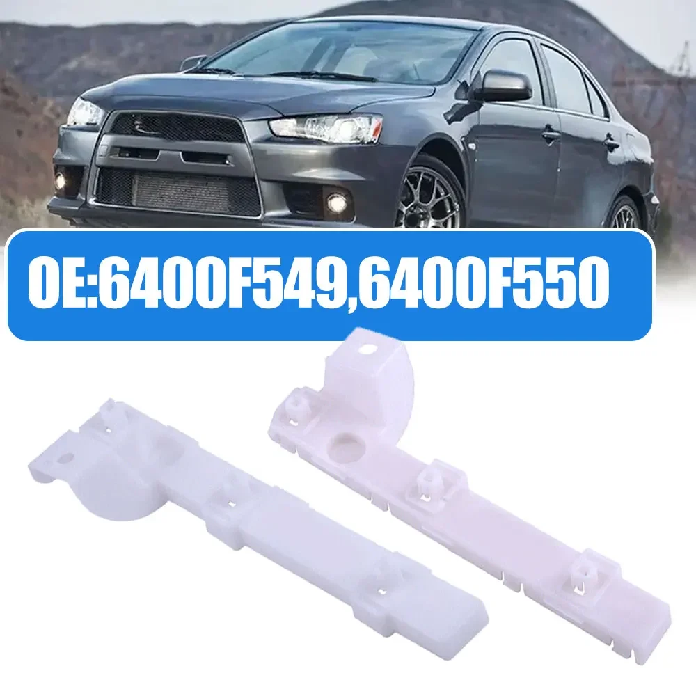 

ABS White Front Right & Left Bumper Bracket for Mitsubishi Lancer Except EVO 2008-2017 Professional Car Accessories