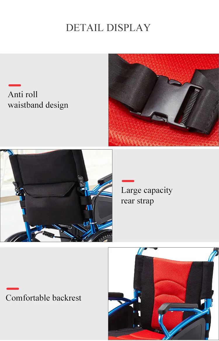 Cheap Price Powerful Motor Lightweight Portable Folding Power Wheelchair Disabled Electric Wheelchair