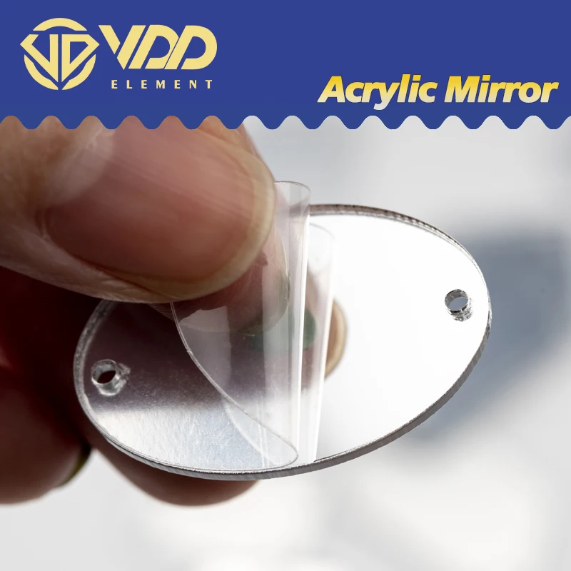 VDD 30/60Pcs 믹스 크기 아크릴 거울 바느질 라인 석 플랫 백에 바느질 돌에 바느질 DIY 공예 의류 의류 드레스 장식