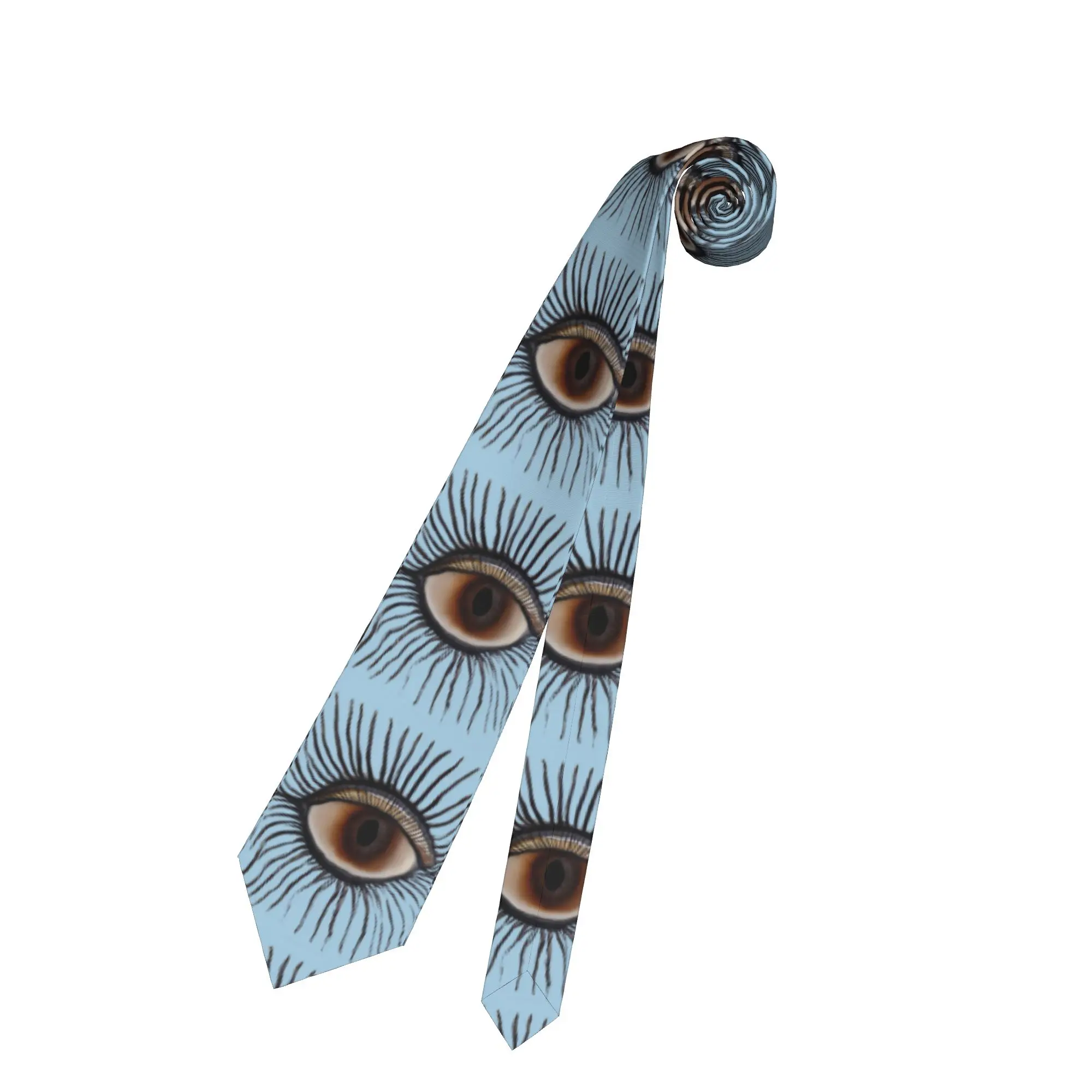 Creepy Eye Tie Illuminati 3D-Druck, klassische, elegante Krawatten für Männer und Frauen, Hochzeit, Party, Kragenkrawatte, Krawattenzubehör – Detail 8