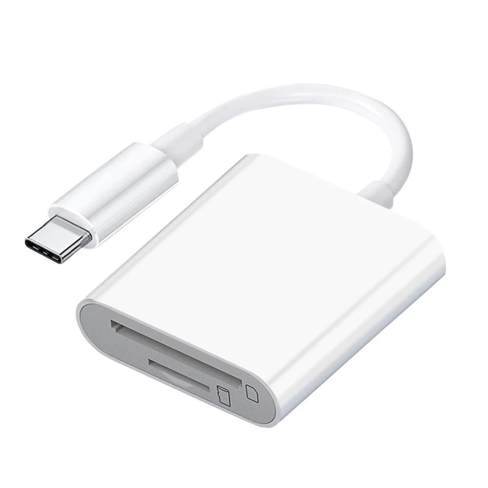 2 in 1 OTG Type C Card Reader USB Flash Drive SD TF Cardreader for iPad Tablet Type C to Smart Memory Card for