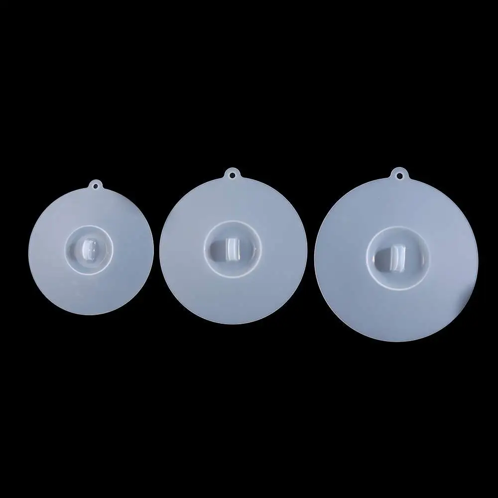 Safe Grade Silicone White Cup Cover Bowl Lid Heat-resistant Prevent Dust and Flies Universal