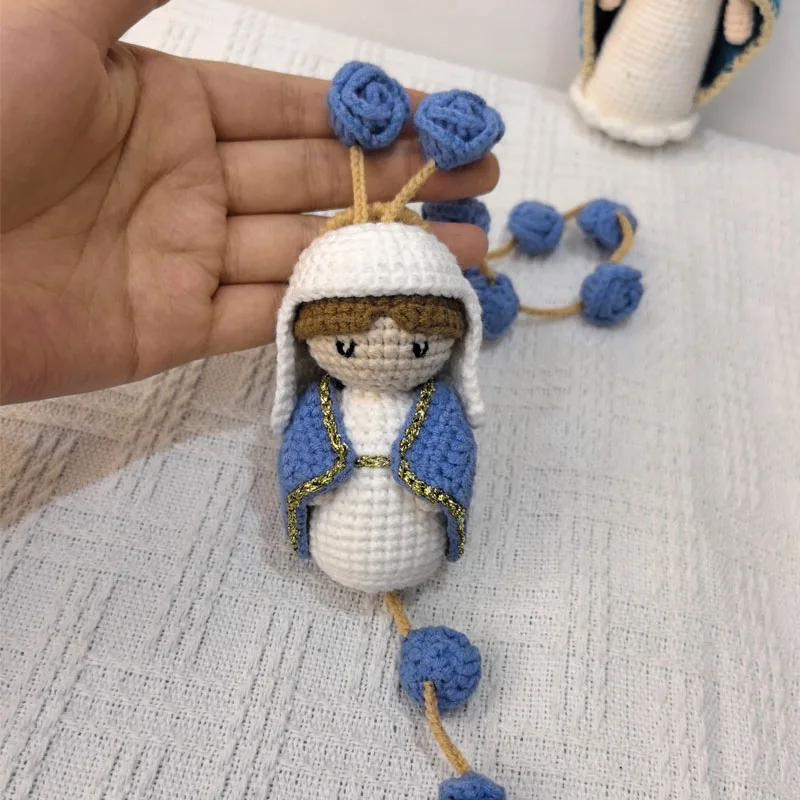 Rosario Crochet Virgen Del Rosario Amigurumi Crochet Bautizo