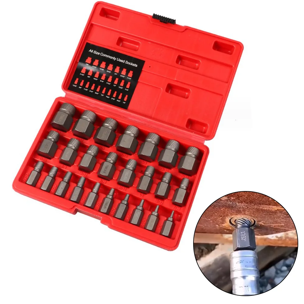 Extractor Set Topec 25Pcs Screw , Hex Head Multi-Spline Easy Out... Extractor De Tornillos - Foto 2