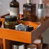 1Pcs Rotating Cosmetics Storage Rack, Wooden Retro Desktop Rotating Rack, Multi-Layer Cosmetics Storage Box, Multi-Functional Storage Rack, Wooden Multi-Layer Perfume Display Rack 4