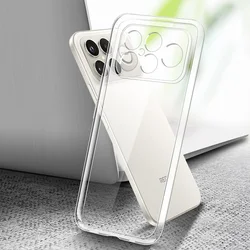 Flexible Durable Clear TPU Phone Case - Shockproof & Transparent 360° Protection Cover for Redmi K90 Pro Max (Clear)