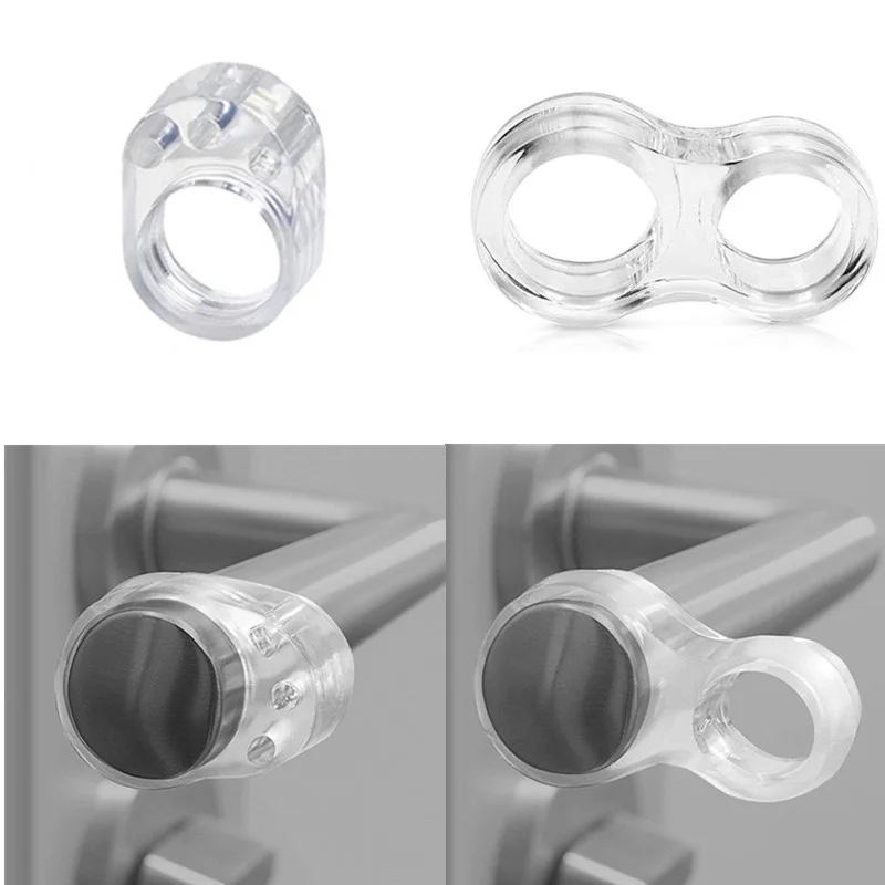 2 Types Door Stop Transparent Door Handle Buffer Baby Safety Children Protection Wall And Furniture door stopper Kitchen Bedroom door stopper silicone door stopper door stopper bumpers