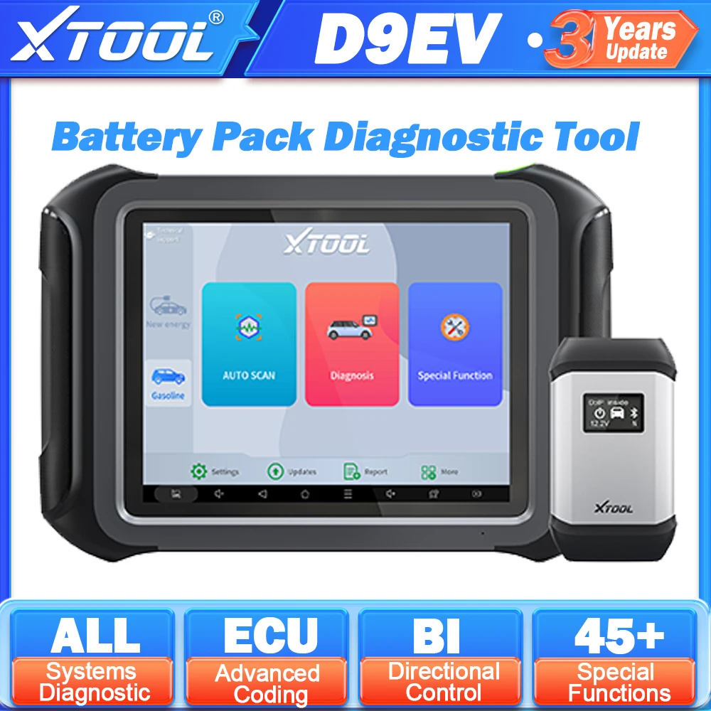 XTOOL D9EV For Tesla For BYD Energy Electric Vehicles EV Diagnostic Scanner  High Voltage System Battery Pack Analysis Tools - AliExpress