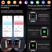2026 New Upgrade AI Diagnostic  Airbag  Precise Blood Pressure Health SmartWatch Uric Acid ECG Blood lipids Smartwatch Men Women 5