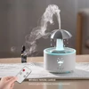 Rotating Umbrella Water Drop Air Humidifier with Colourful Night Lights Mute Spary Home Essential Oil Aroma Diffuser Humidifier 1