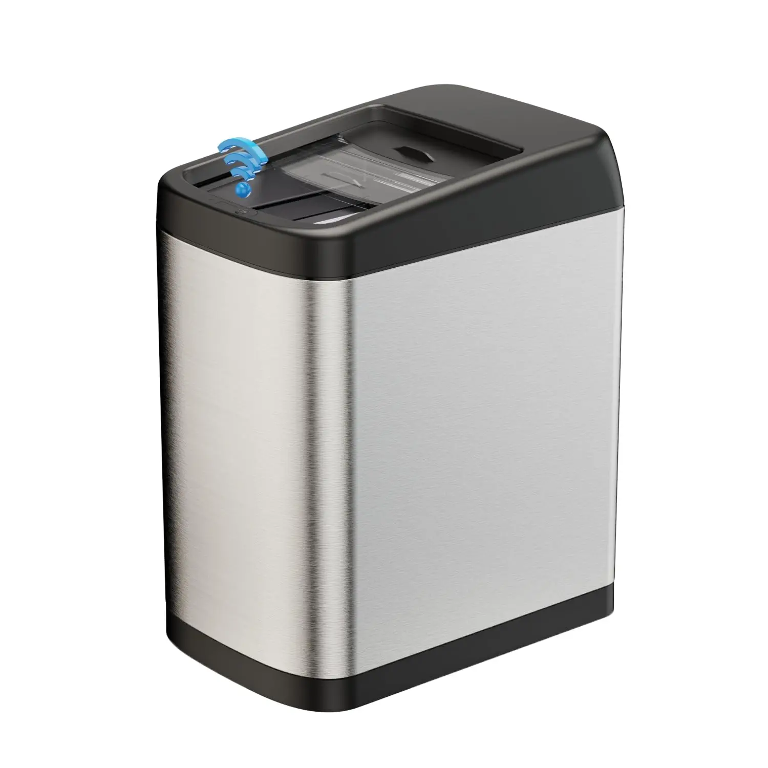 Garbage Can Motion Sensor Trash Can 13 Gallon for Kitchen with Roll Up Lid, Automatic Touchless High-Capacity Waste, Customized 1