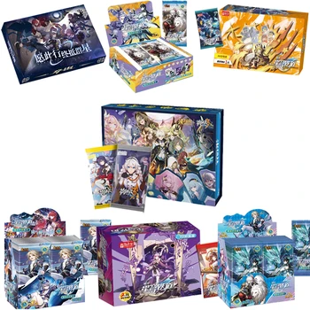 게임 혼카이 임팩트 3 컬렉션 카드, 애니메이션 키아나 라이덴 미 야에 사쿠라 SP, 순수 실버 골드 에나멜 카드, 스타 레일 카드, 아이 장난감