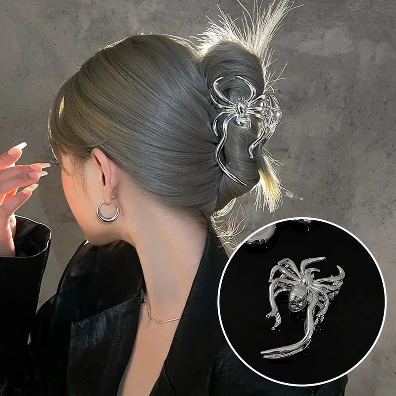 Smiffys Pinzas Para El Pelo De Araña – 3 Piezas Negras Para Halloween, Accesorio De Disfraz De Araña Talla Única