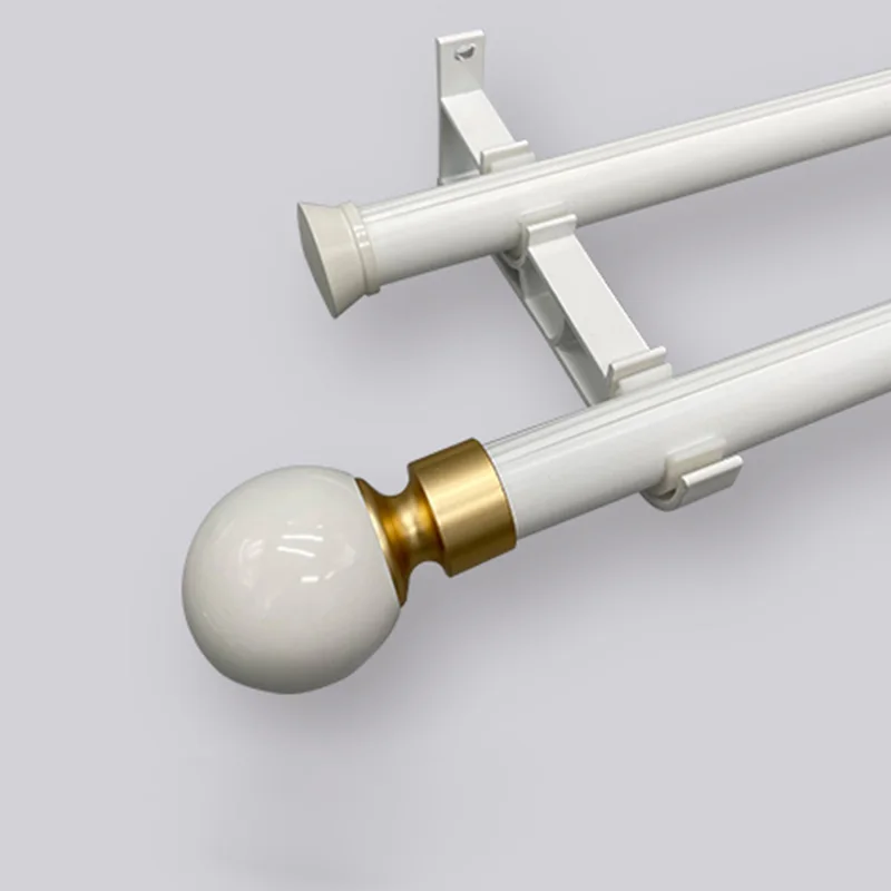 Barra De Cortina Para Habitación, 3 Metros, 19 Mm, Soporte De Aluminio